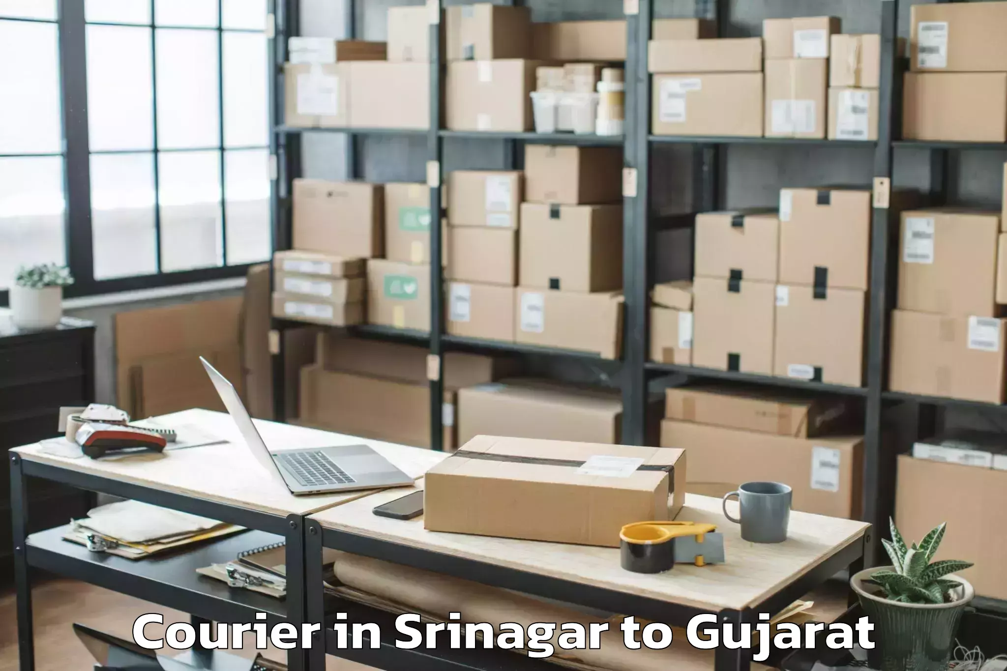 Reliable Srinagar to Chikhli Courier